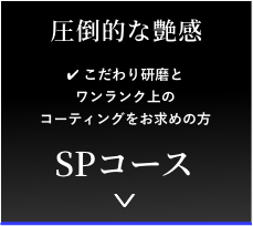 圧倒的な艶感　ワンランク上のコーティングをお求めの方　SPコース